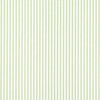 Gathered Bedskirt in Classic Kiwi Green Ticking Stripe on White