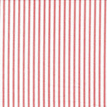 Tailored Bedskirt in Classic Lipstick Red Ticking Stripe on White