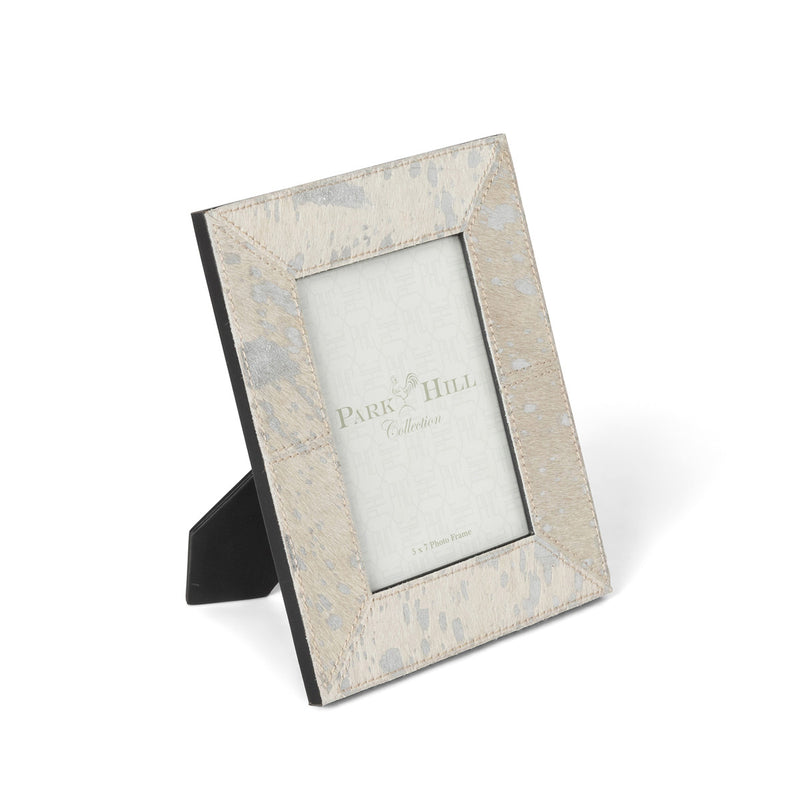 Lovecup Paint Spattered Hide Picture Frame, Medium L215