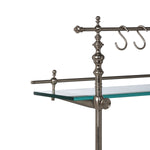 Lovecup Black Marble and Iron Bistro Rack L187