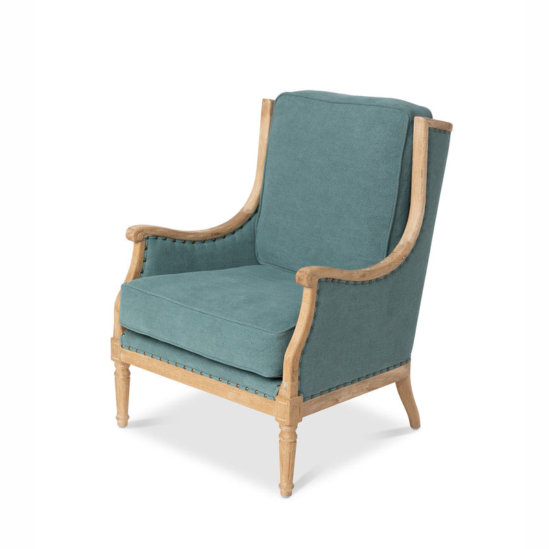 Lovecup Turqoise Louie Wing Chair L621