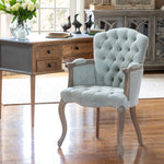 Seafoam Green Upholstered Vanity Chair L082