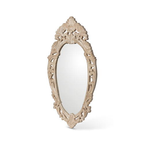 Lovecup Auvergne Hand Carved Wood Mirror L056