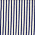 Tailored Bedskirt in Farmhouse Dark Blue Ticking Stripe on Cream