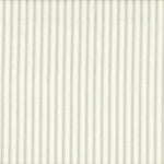 Tailored Bedskirt in Farmhouse Pale Sage Green Ticking Stripe on Cream