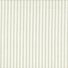 Rod Pocket Curtain Panels Pair in Farmhouse Pale Sage Green Ticking Stripe on Cream