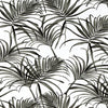 Rod Pocket Curtains in Karoo Raven Black Watercolor Tropical Foliage
