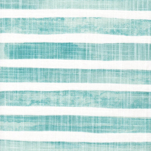 Decorative Pillows in Nelson Cancun Blue Horizontal Watercolor Stripe
