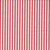 Gathered Bedskirt in Polo Calypso Rose Red Stripe on Off-White