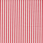 Round Tablecloth in Polo Calypso Rose Red Stripe on Off-White