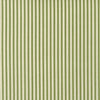 Gathered Bedskirt in Polo Jungle Green Stripe on Cream