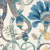 Tailored Valance in Tudor Antique Blue Jacobean Floral, Tree of Life, Large Scale Multi-Color