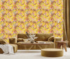 Yellow Wallpaper  with Leaves