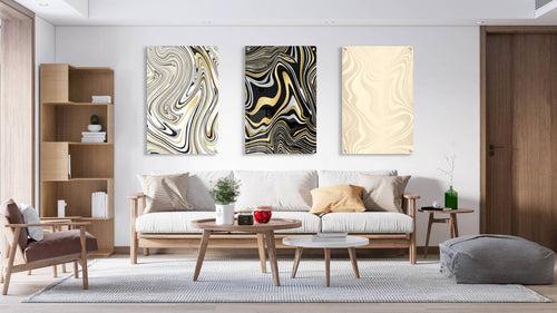 Abstract Image Set of 3 Prints Modern Wall Art Modern Artwork