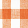 Rod Pocket Curtain Panels Pair in Anderson Monarch Orange Buffalo Check Plaid