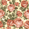 Yellow Wallpaper with Peonies