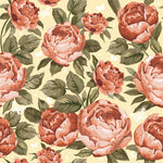 Yellow Wallpaper with Peonies