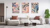 Mix of Paints Set of 3 Prints Modern Wall Art Modern Artwork