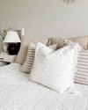Linear Tassel Cotton Decorative Pillow Cover