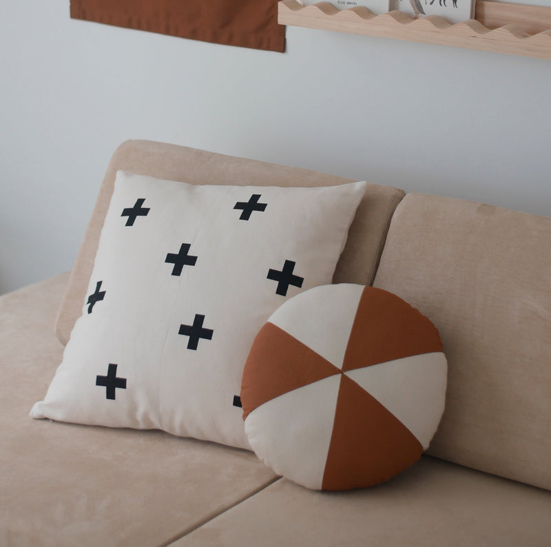 swiss cross pillow cover