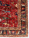 Hand-Knotted Afghani Bidjar Wool Rug – 9’x12’6” – Intricate Geometric & Floral Motifs