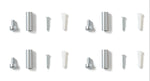 Double Panel "Corridotto" Set of 8 Frames [4013D-]