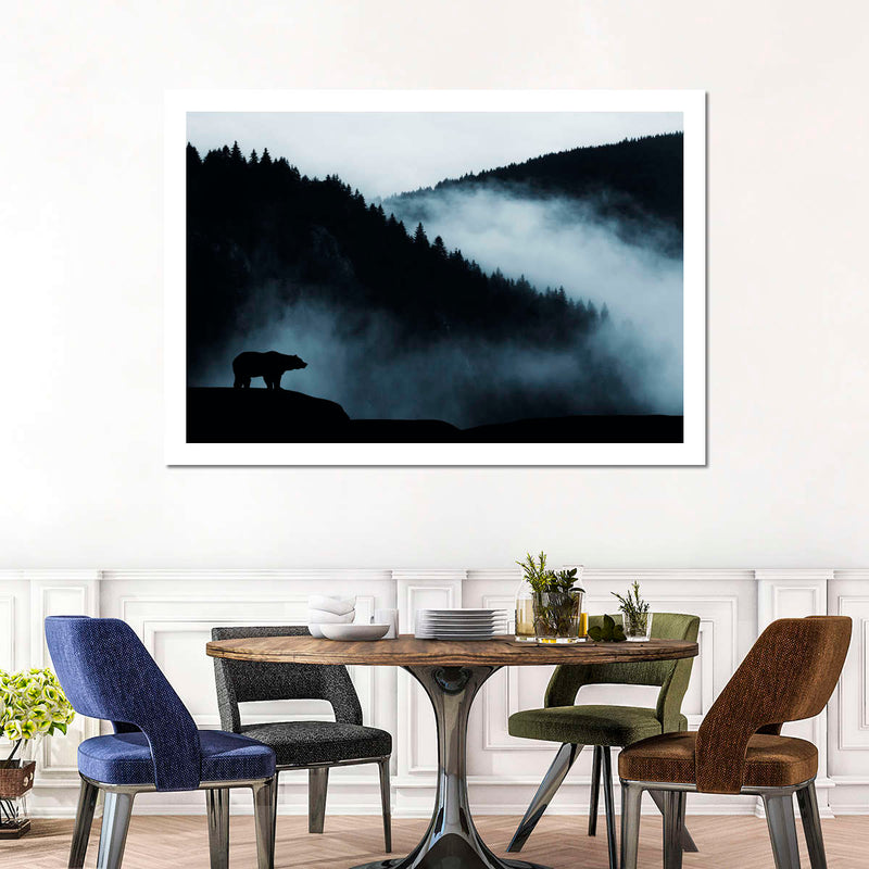 Misty Mountain Bear Wall Art