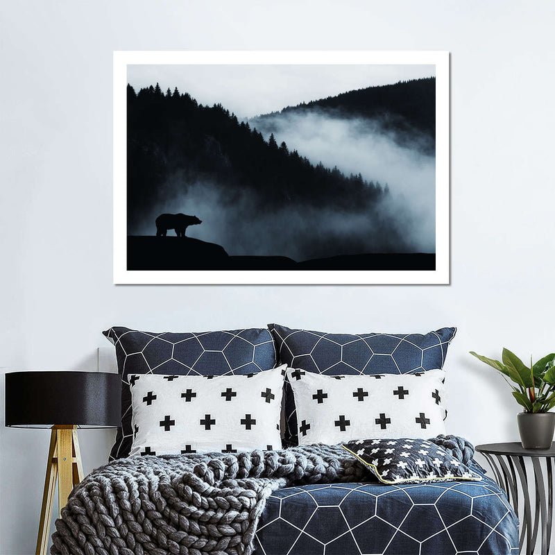 Misty Mountain Bear Wall Art