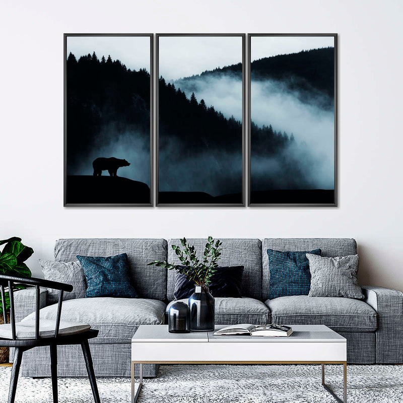 Misty Mountain Bear Wall Art