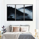 Misty Mountain Bear Wall Art
