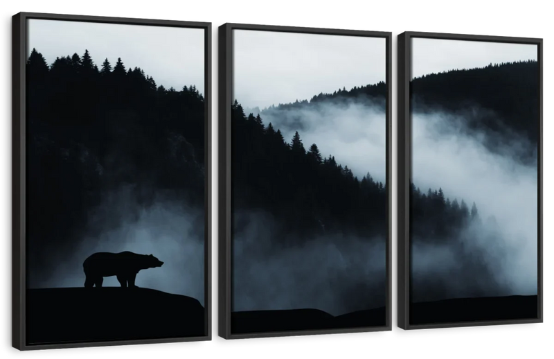 Misty Mountain Bear Wall Art