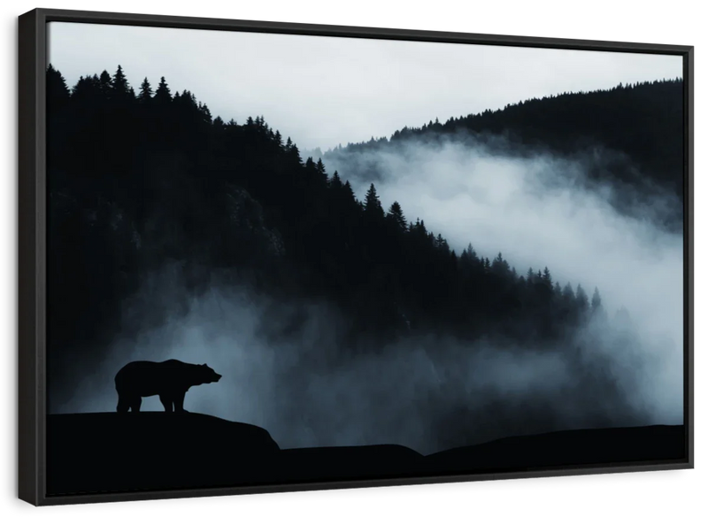 Misty Mountain Bear Wall Art