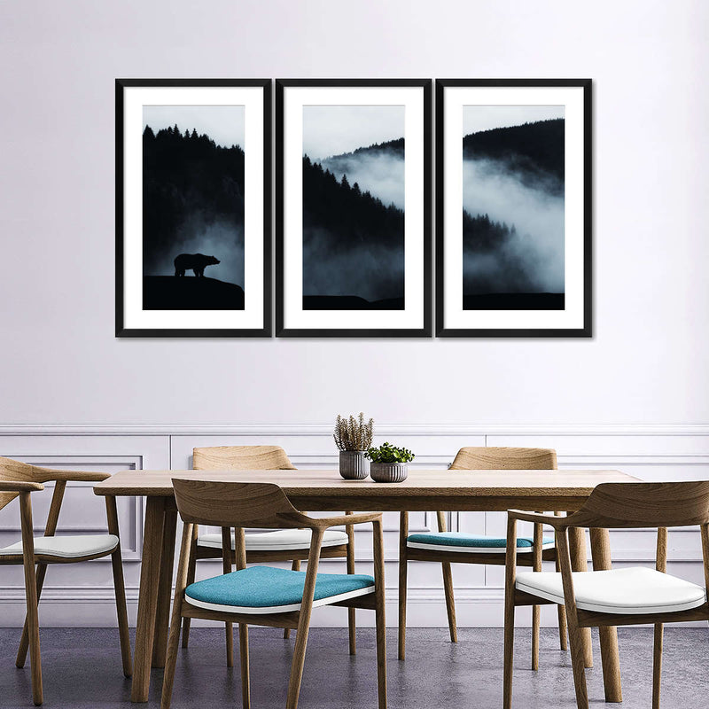 Misty Mountain Bear Wall Art