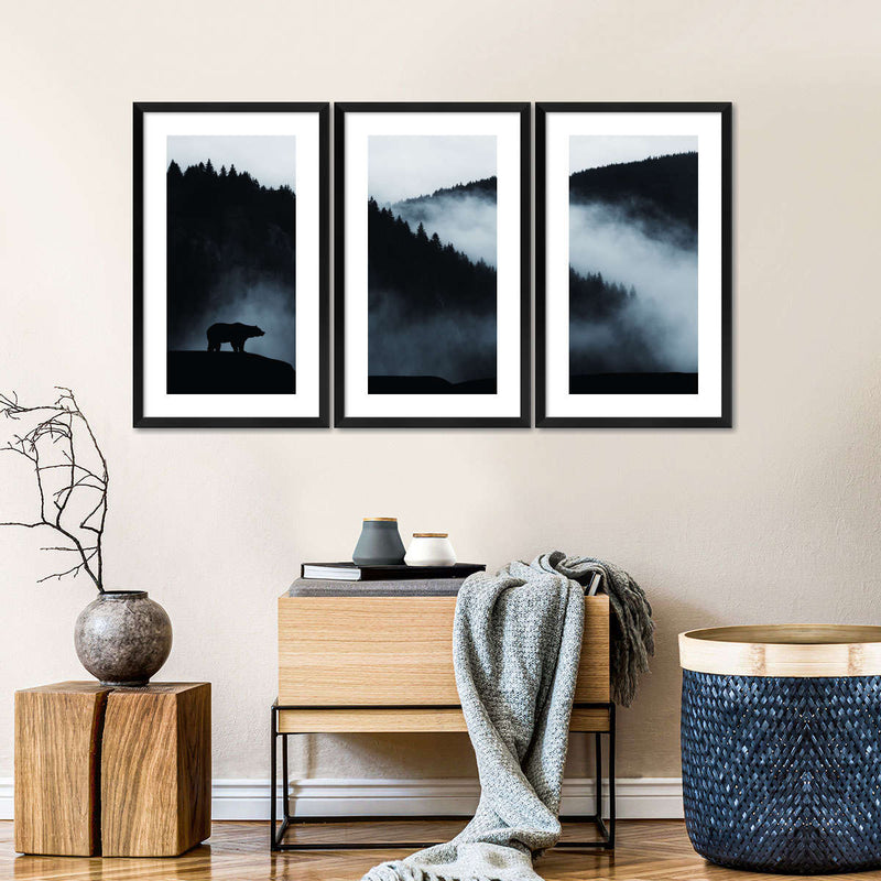 Misty Mountain Bear Wall Art