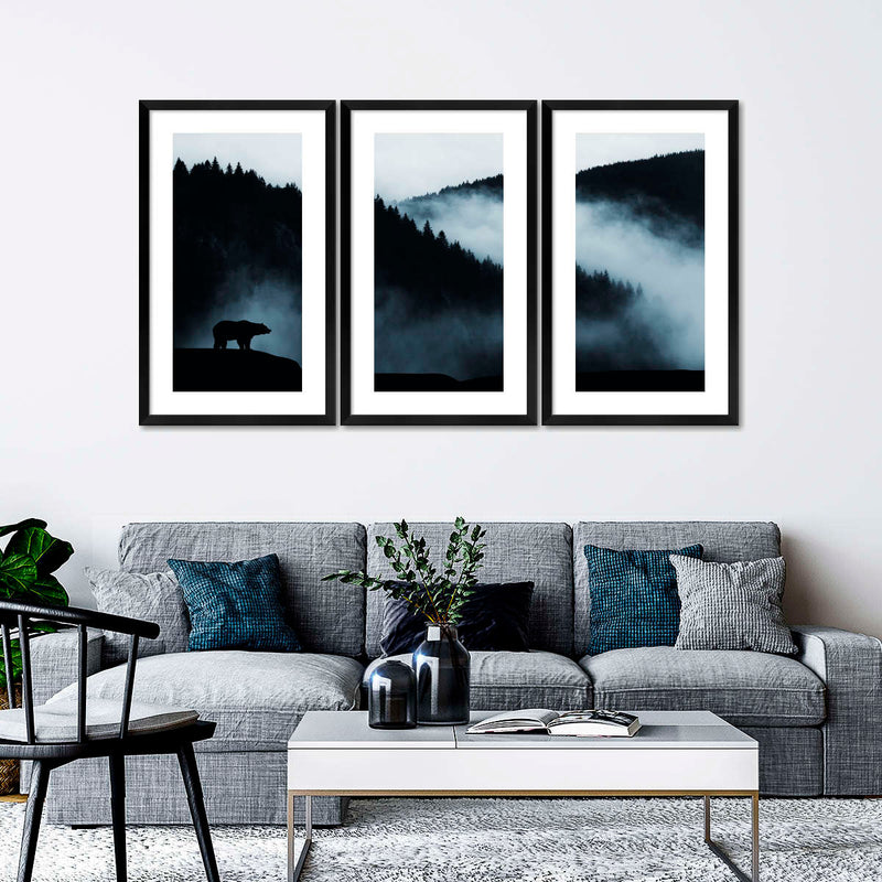 Misty Mountain Bear Wall Art
