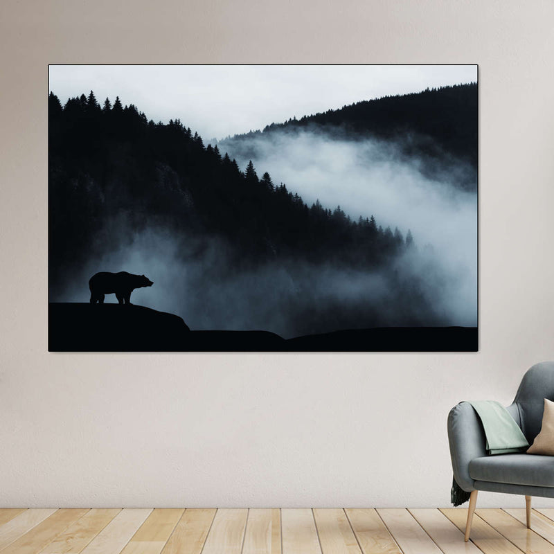 Misty Mountain Bear Wall Art
