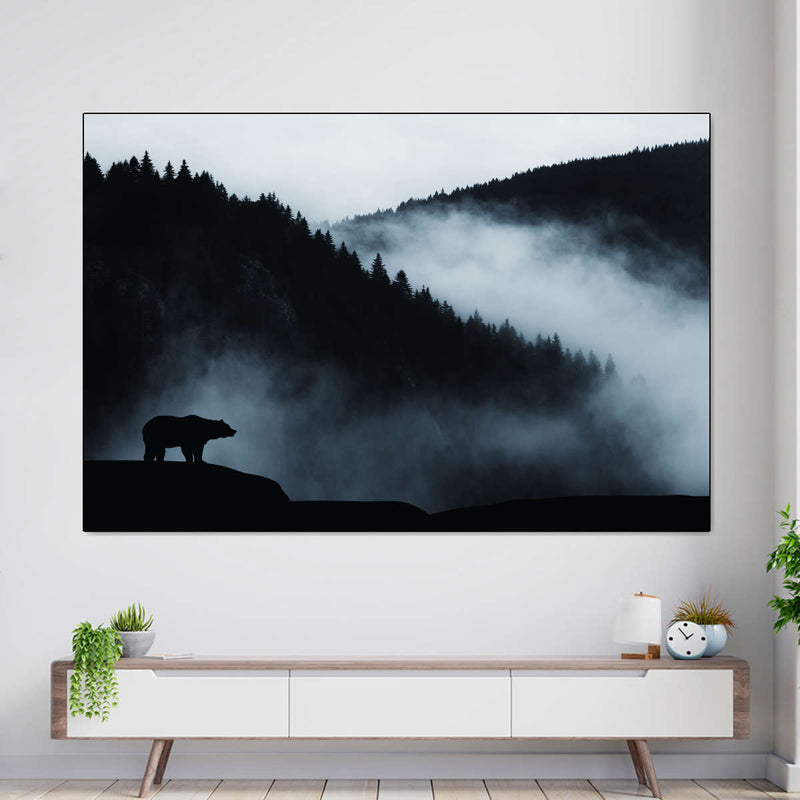 Misty Mountain Bear Wall Art