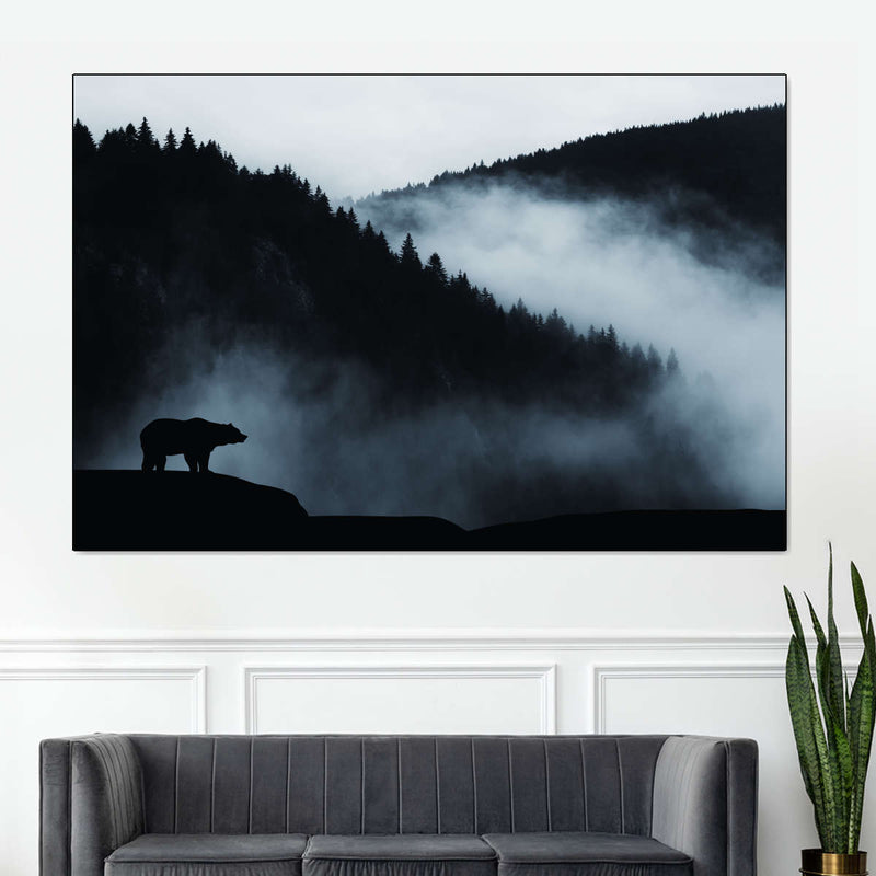 Misty Mountain Bear Wall Art
