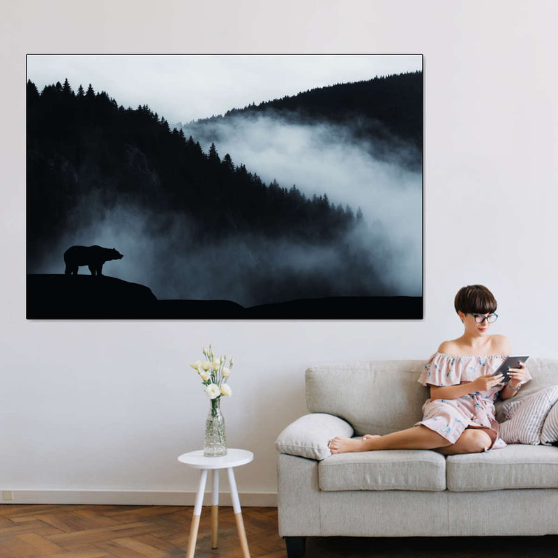 Misty Mountain Bear Wall Art