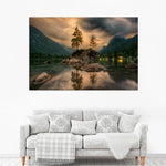 Magical Lakeside Mountain Wall Art