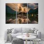 Magical Lakeside Mountain Wall Art