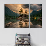 Magical Lakeside Mountain Wall Art