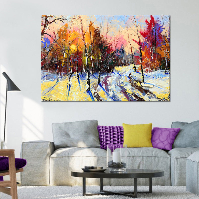 Snowy Forest Wall Art