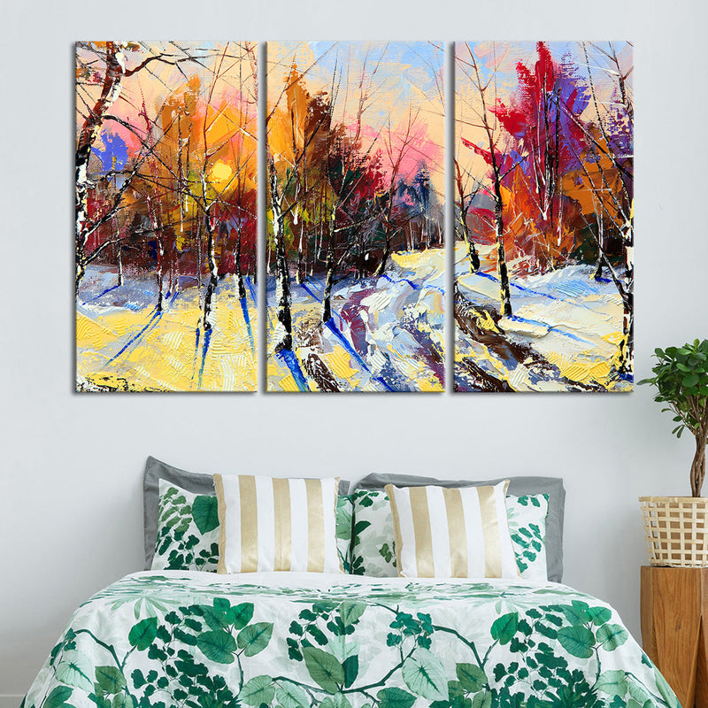 Snowy Forest Wall Art