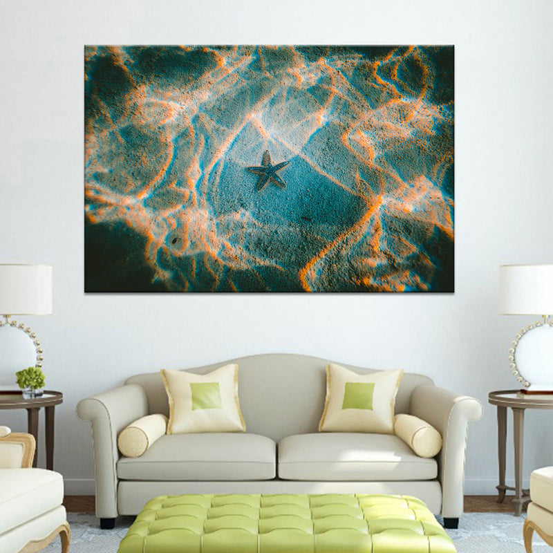 Sandy Underwater Starfish Wall Art