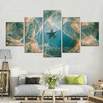 Sandy Underwater Starfish Wall Art