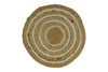 100% ALL NATURAL FIBER HAND BRAIDED BOHO ROUND JUTE RUG | JR5