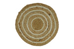 100% ALL NATURAL FIBER HAND BRAIDED BOHO ROUND JUTE RUG | JR5