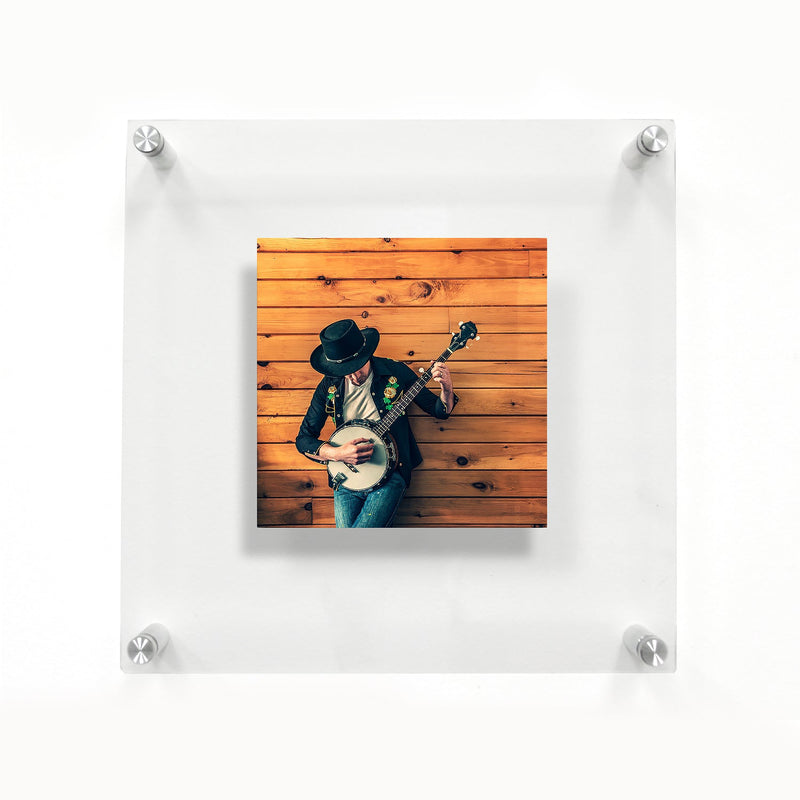 Double Panel Acrylic Floating Wall Frames - CHOOSE YOUR SIZE (Silver/Gold)