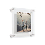 Double Panel Acrylic Floating Wall Frames - CHOOSE YOUR SIZE (Silver/Gold)